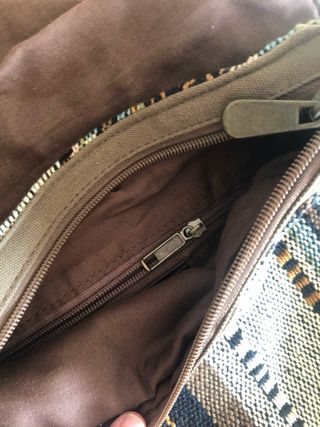 Bolso bandolera flecos étnico