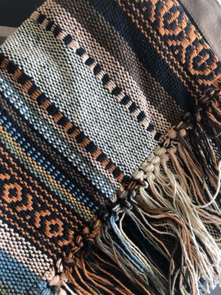 Bolso bandolera flecos étnico