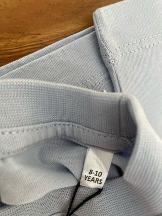 T-shirt azul manga curta com etiqueta - 8 anos