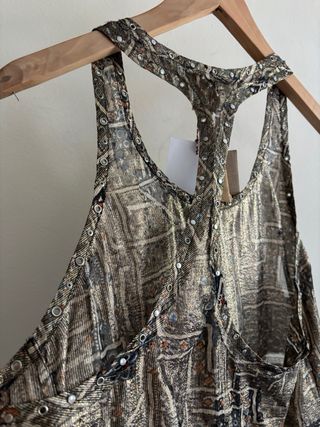 Camiseta Isabel Marant H&M Dorada