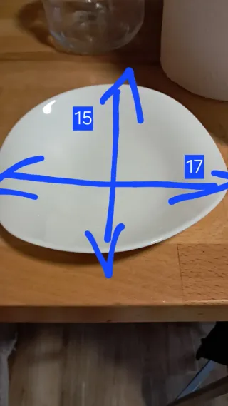 Platos postre blancos