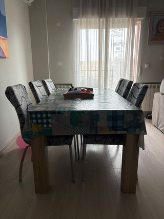 Mesa de comedor extensible madera