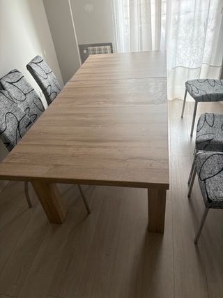 Mesa de comedor extensible madera