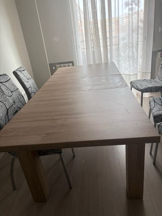 Mesa de comedor extensible madera