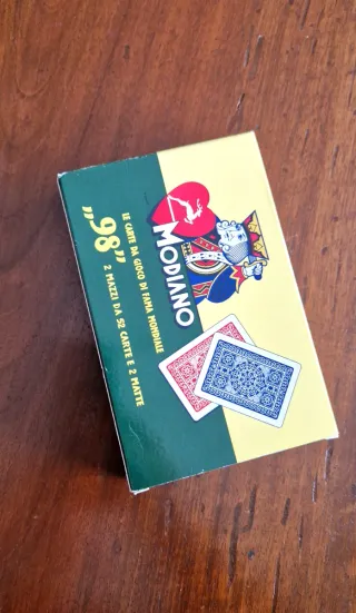 Set 2 mazzi carte da gioco Modiano 98