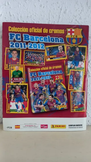 Álbum Panini FC Barcelona 2011-2012 Vacío plancha
