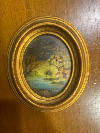 Quadretto con cornice dorata vintage