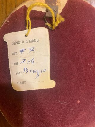 Quadretto con cornice dorata vintage