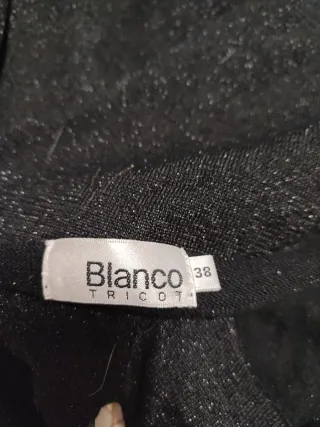 Top fiesta lentejuelas negro