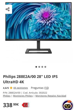 Monitor Philips 288E2A/00 28" LED IPS UltraHD 4K