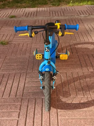 Bicicleta infantil de 14 pulgadas, azul