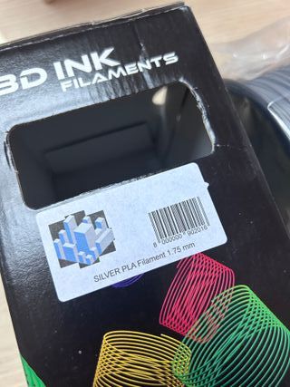 Filamento PLA 3D INK para impresora 3D gris 1.75mm