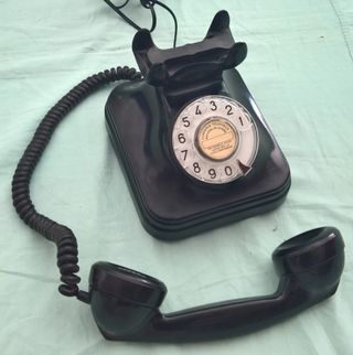 Teléfono Baquelita Negro Telefónica Retro