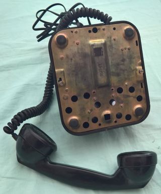 Teléfono Baquelita Negro Telefónica Retro