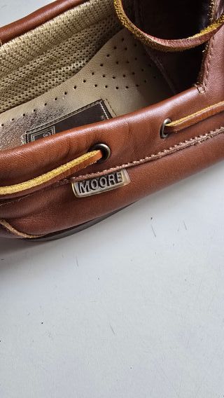 Zapatos náuticos Moore piel marrón talla 44