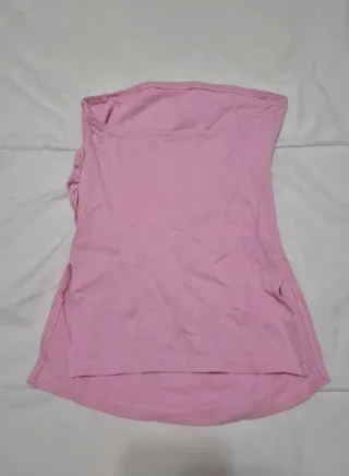 Top Bershka Rosa Palo Sin Tirantes Talla S