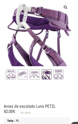 Arnés escalada Petzl Luna. Talla XL - mujer