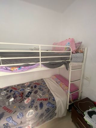 Litera Conforama Blanca Metal