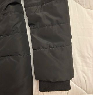 Abrigo Negro Plumas Mujer Talla M