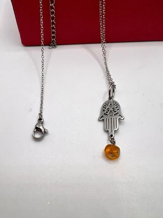 Colgantes variados Mano de Fátima Acero