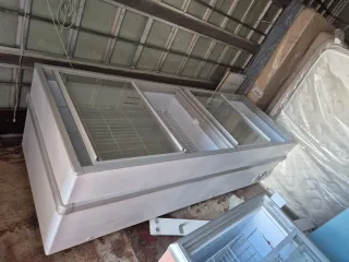 Congelador horizontal con tapa de cristal