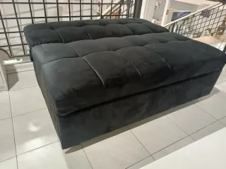 Puff Cama 2 Plazas Negro