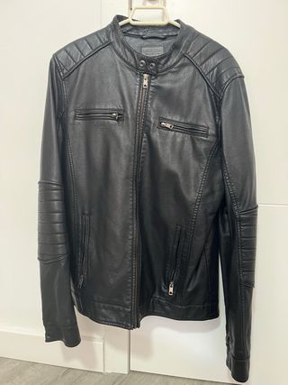 Chaqueta Cuero Hombre GREEN COAST Talla M 50