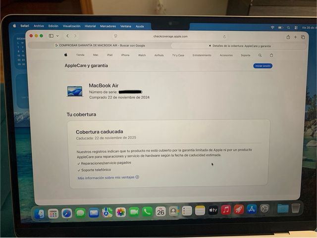 Portátil MacBook Air 13 M3 - Como nuevo