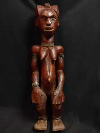 Figura Arte Africano Madera 76cm Camerún