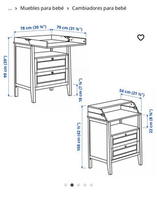 Cambiador Bebé Ikea Sundvik Blanco
