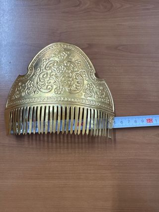 Juego 3 Peinetas Oro Niña