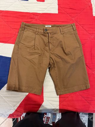 Pantaloncini eleganti marroni taglia 48