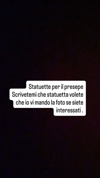 Statuette per presepe