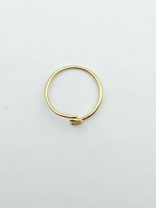 Anillo de Oro 18K, Diseño Continuo, 0,8gr, T-12