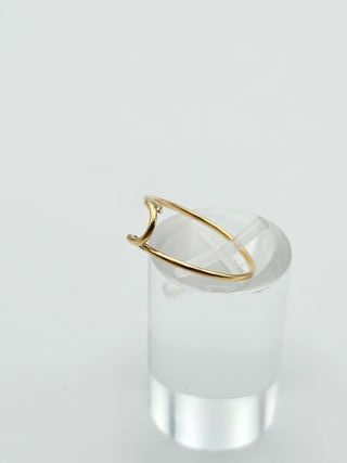 Anillo de Oro 18K, Diseño Continuo, 0,8gr, T-12