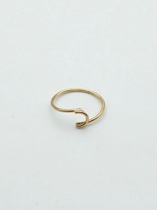 Anillo de Oro 18K, Diseño Continuo, 0,8gr, T-12