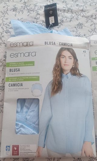 Blusa Larga Esmara Blanca Talla 44