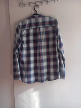 Camisa Zara cuadros manga larga S
