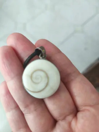 Colgante Plata Ojo de Shiva Blanco