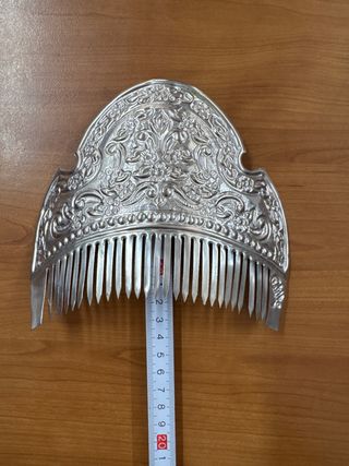 Conjunto 3 peinetas plata niña