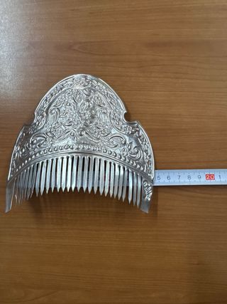 Conjunto 3 peinetas plata niña