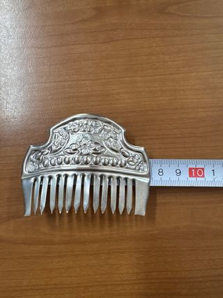 Conjunto 3 peinetas plata niña