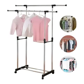 Tendedero Ropa Doble con Ruedas en buen estado