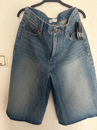 Bermuda vaquera ZARA Talla S