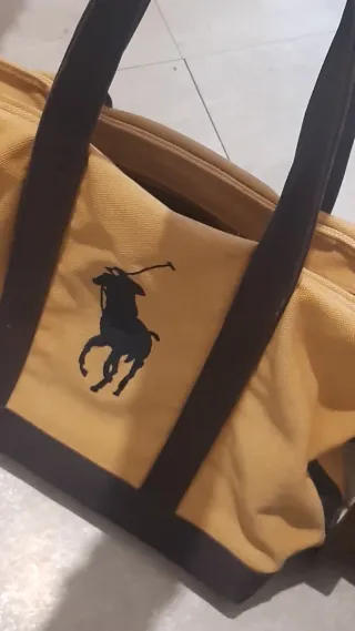 Bolso Tote Polo Ralph Lauren Amarillo