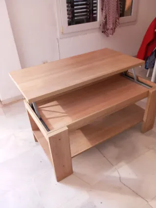 Mesa abatible de madera ideal para salones