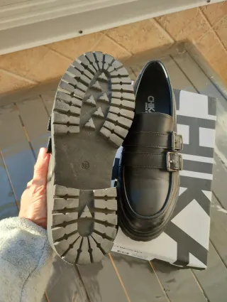 Mocasines Chika10 Piel Vegana Negro Talla 39