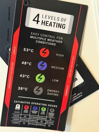 Chaleco Shima Power Calefactable Negro/Rojo