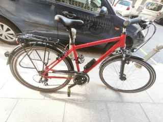Bicicleta Kross Cicloturismo y Paseo Roja