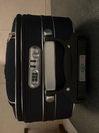 Maleta de mano WESHARE azul y plateada